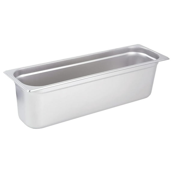 DyGTyX 1/2 Size (Long) Anti-Jam Steam Table/Hotel Pan, 25 Gauge, 6" Deep
