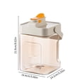 thumbnail image 3 of Vxdvou 2.3L Beverage Dispenser with Tap, Drink Dispenser for Lemonade, Juices & Iced Tea, Large Capacity Drink Container for Kitchen & Home, Portable Fruit Teapot for Parties, White/Green, 3 of 7