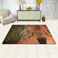 thumbnail image 3 of Dreamtimes Lightweight Soft Area Rugs 60 x 39 inch (5'x 3'3"), Abstract Guitar and Note Floor Mat for Kids Playing Room Hardwood Floor Living Room Nursery Rugs, 3 of 6