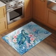 thumbnail image 3 of Sea Turtles Washable Small Entryway Area Rugs 2'x3', Pink Flower Shell Starfish Ocean Life Watercolor Low Pile Throw Rug Non-Slip Sturdy Edge Binding Carpet for Front Door Floor Room Entry, 3 of 9