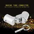 thumbnail image 2 of Marine Stainless Steel Folding Swivel Coupling Tube Connector Boat Hardware Fitting 22mm, 2 of 10