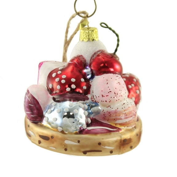 Holiday Ornament Tartelette Glass French Dessert Berries Sweets Go6964t