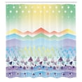 thumbnail image 3 of Ambesonne Floral Shower Curtain, Spring Sky with Stars, 69"Wx84"L, Multicolor, 3 of 5
