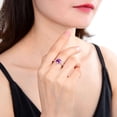 thumbnail image 4 of Classic Cushion Purple Sapphire Ring, 4 of 4