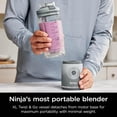 thumbnail image 3 of Ninja Blast Max, Portable Blender + Twist & Go, Personal Blender, Ninja Blender, Smoothie, Blend, Ice Crush, 3 Programs, Cordless, 22 oz removable Vessel, Dishwasher Safe, Leakproof, Silver, BC251SL, 3 of 5