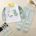 thumbnail image 2 of Yindaity Baby Toddler Boy Fall Winter Clothing Set 0 6 12 18 24 Months 2T 3T Kids Long Sleeve Sweatpants 2 Piece Outfits (Light Green,5-6 Years), 2 of 3