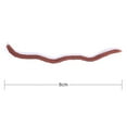 thumbnail image 4 of Señuelo Suave Gusano 50 Uds. Cebo Pesca Lombriz Camarón Lubina (8cm Marrón) Rojo, 4 of 9