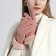 thumbnail image 2 of Women's Gloves Mittens Women'S Warm Gloves Touching Screen Riding Thickened Hair Mouth Gloves, Women's Accessories Gloves Mittens, 2 of 7