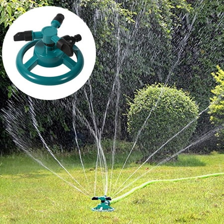 360° Fully Circle Rotating Watering Sprinkler Irrigation System 3 Nozzle Pipe Hose for Garden , 3 Nozzle Irrigation, Rotating Irrigation
