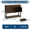 thumbnail image 2 of 48" Buffet Sideboard Cabinet with Storage Farmhouse Sideboard Buffet w/2 Drawers and 2 Cabinets Wood Coffee Bar Cabinet for Kitchen, Dining Room, Living Room, Entryway, 2 of 7