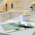 thumbnail image 6 of Yayeee Dish Drying Mat for Kitchen Counter Ultra Absorbent Easy Clean Pad 24x18", Black Cat, 6 of 7