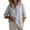 Grey, variant on Womens Blouses Women Loose Lapel Mid-Length Cotton Linen Open Front Cardigan Shirt, Breathable Cool Casual Outer Blouse Summer Daily Office Pink M