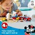thumbnail image 4 of LEGO Disney Mickey Mouse and Minnie Mouse's Camping Trip 10777 Building Toy with Camper Van, Car & Pluto Figure, for Kids 4 Plus Years Old, 4 of 8