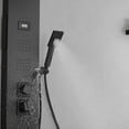 thumbnail image 2 of 4-Jet Rainfall Shower Panel System with Rainfall Waterfall Shower Head and Shower Wand With LED Light in Stainless Steel, 2 of 15