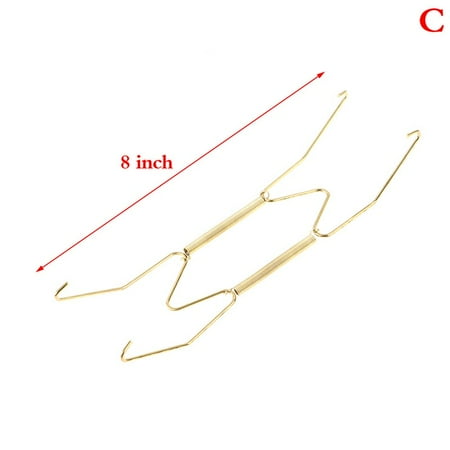 

W-shape U-shape invisible spring hanger plate hook wall display plate hanger W-shape plate spring holder invisible hook