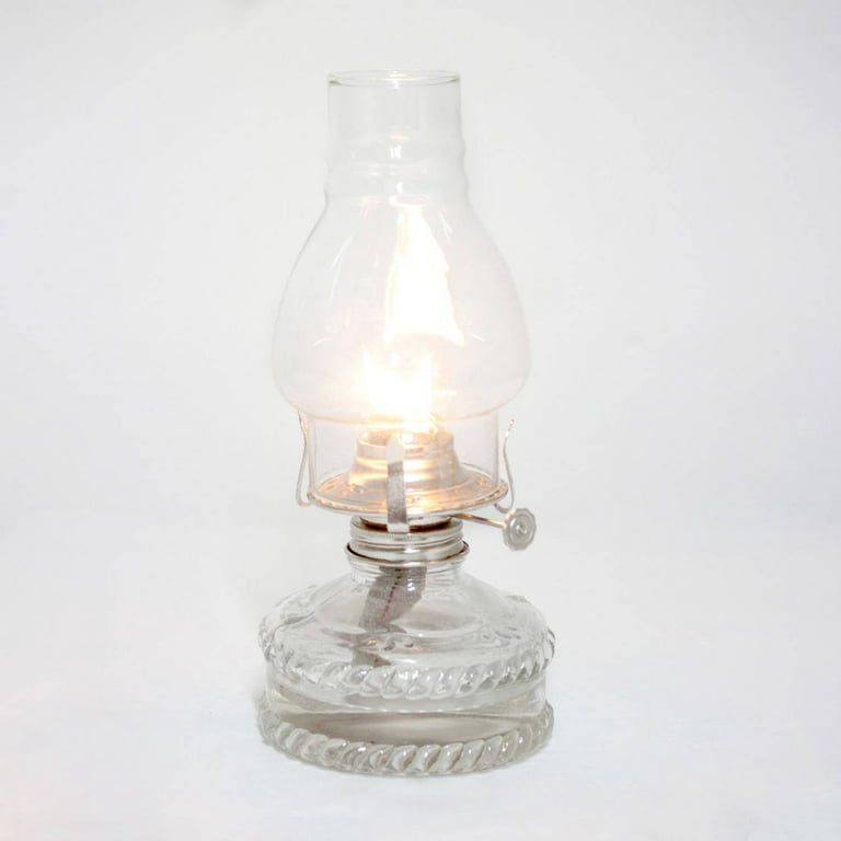 Lehman's Nighttime Favorite Clear Glass Shelf Oil Lamp #2 Burner 7/8 in Wick