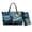 Blue-Black Cat Starry Night, variant on Owl Dreamcatcher Printed Handbag and Wallet Set Womens Top Handle Handbags Shoulder Purse with Matching Wristlet Wallet Pu Leather Shoulder Bag Totes, Brown