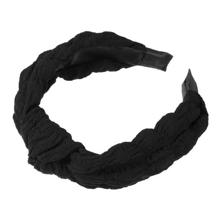 Vocoste 1 Pc Cute Makeup Headband Puffy Spa Fabric Black Headband for Washing Face