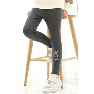 Kid Girl Warm \u0026 Thick Solid Color 