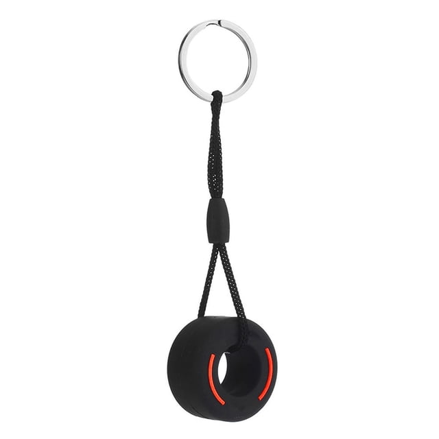Keyring Handbag Keychain PVC Tire Pendant Keyring Bag Backpack Car Rearview Mirror Hanging Ornament White