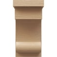 thumbnail image 2 of 12"W x 12"D x 24"H Wide Alma Rough Cedar Woodgrain TimberThane Corbel, Primed Tan, 2 of 6