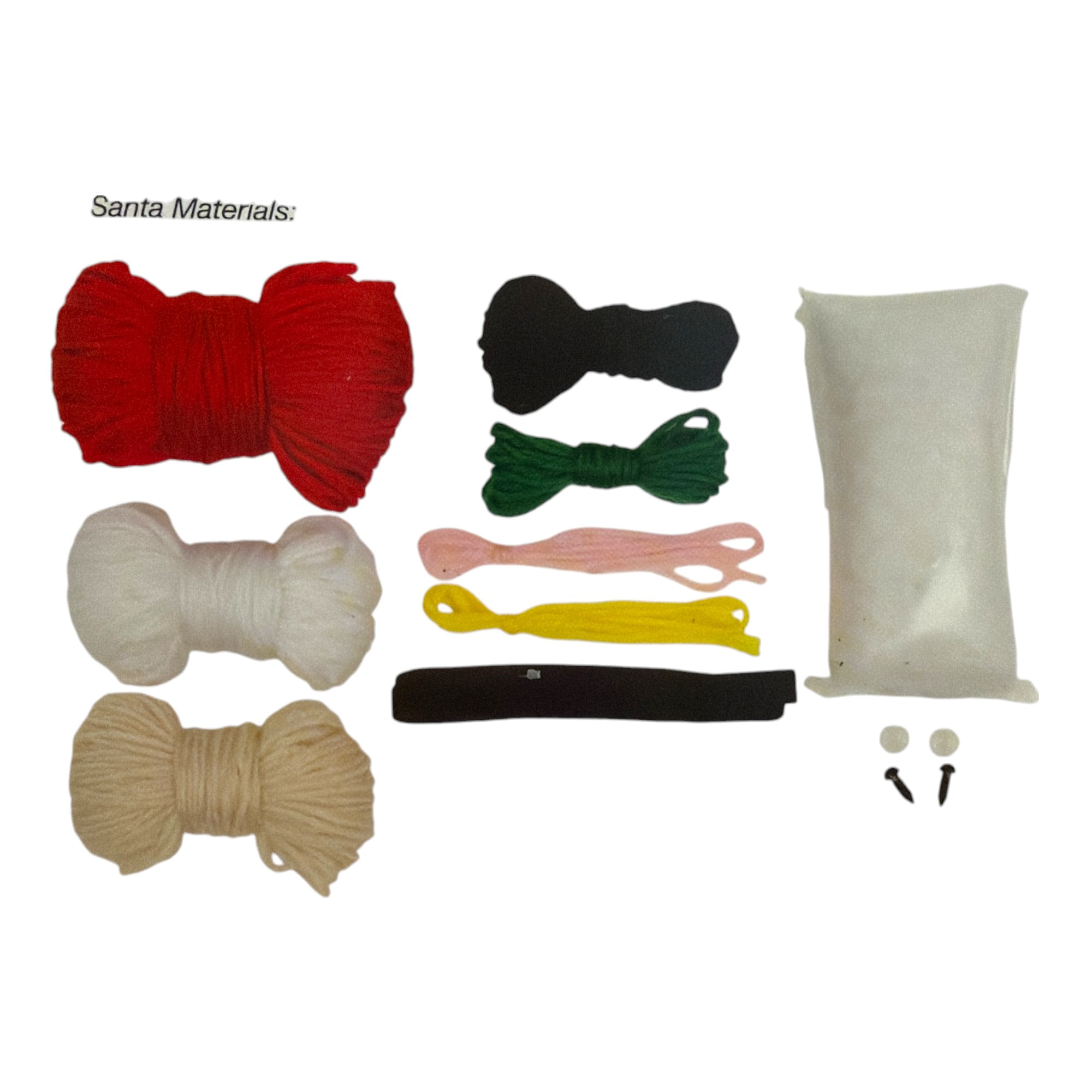 Santa & Mrs. Claus Complete Crochet Kit, Holiday DIY Craft Set