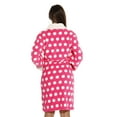 thumbnail image 2 of Just Love Polka Dot Kimono Robe / Bath Robes for Women (Fuchsia, Medium), 2 of 3