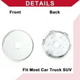 thumbnail image 5 of Universal Car Wheel Center Hub Cap Rim Cover Hub Caps for Most Cars 2.34" OD 1 Pcs Chrome Silver Tone, 5 of 6