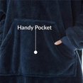 thumbnail image 5 of Sudadera con capucha de gran tamaño, manta de forro polar de doble cara, para uso diario, para parejas, hombres y mujeres., 5 of 5
