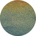 thumbnail image 1 of Ahgly Company Machine Washable Indoor Round Transitional Mocha Brown Area Rugs, 7' Round, 1 of 7