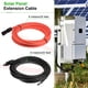 thumbnail image 2 of Cable Solar 20 Pies 8 AWG 10mm2 Cobre Estañado con Conector Hembra y Macho Negro Rojo Unique Bargains, 2 of 8