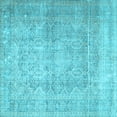 thumbnail image 1 of Ahgly Company Indoor Square Persian Light Blue Traditional Area Rugs, 6' Square, 1 of 4