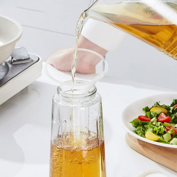 OUNONA 5Pcs Multipurpose Plastic Funnels for Spices Oil and Liquid Transfer