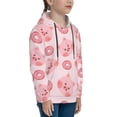 thumbnail image 3 of Daiia Pigs Head And Donuts for Boys Fashion Hoodies & Sweatshirts with Kangaroo Pocket,Hooded Sweatshirt for Kid, Breathable& Moisture Wicking-Small, 3 of 6