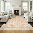 thumbnail image 2 of Ultrug Vintage Floral Rugs Soft Boho Area Rug Indoor Carpet for Living Room Bedroom Home Decor,4'x6',Light Orange, 2 of 7