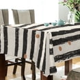 thumbnail image 5 of Yayeee Tablecloths 60" x 120" Rectangle Wrinkle Resistant Party Table Cover, Black Stripes, 5 of 8