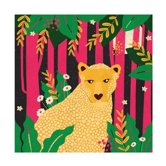 Trademark Fine Art Shriya Bhattacharya Leopard Animal Trilogy Canvas Wall Art