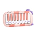 thumbnail image 3 of Piano de juguete para bebé, Piano de juguete, teclado de juguete, Educación Temprana, regalos portátiles, Piano de bolsillo, juguete musical iluminado rosa, 3 of 8