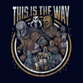 thumbnail image 2 of Men's Star Wars: The Mandalorian Group Shot This Is The Way  Graphic Tee Navy Blue Large, 2 of 5