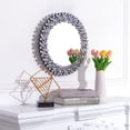 thumbnail image 1 of 34" Jeweled Circle Wall Mirrors for Decor Crystal Silver Accent Mirror, 1 of 7