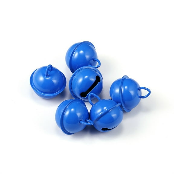 Namzi Jingle Bells, 22mm 30pcs Craft Bells for DIY Holiday Decoration, Musical Party, Home, Festival, Wedding,Blue