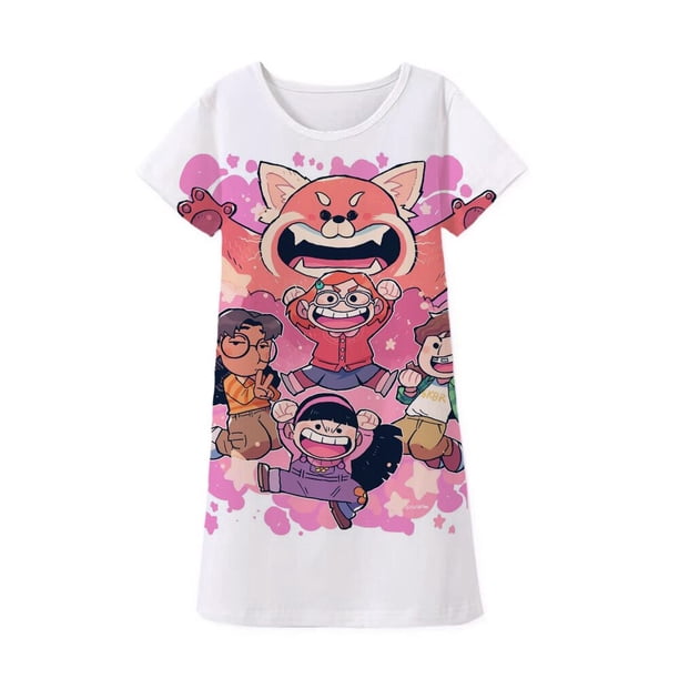 Vestido para niñas de 2 a 7 años, falda para el sol, falda de princesa para la playa de verano, ropa roja para niños, vestido informal para niñas 5T Gao Jinjia LED