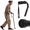 Black, variant on Medline Offset Walking Cane, 29-In to 38-In Adjustable Height, 300 lb Weight Capacity, Aluminum, Chrome