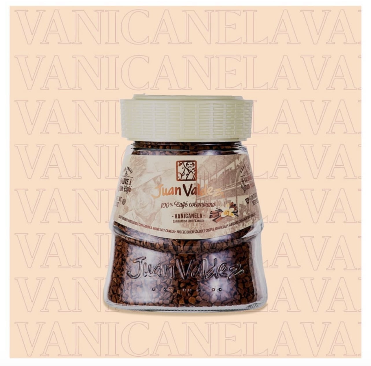 Juan Valdez Vanicanela Instant Coffee, 100% Colombian, Medium Roast, 3.3oz