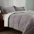 thumbnail image 2 of 3 Piece Sherpa Reversible Down Alternative Comforter Set, 2 of 5