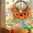 thumbnail image 4 of Guirnalda de otoño, guirnalda de granja, guirnalda de calabaza de otoño, guirnalda de cosecha para puerta de entrada, colgante de pared, guirnalda de Navidad y Halloween, decoración del hogar, 4 of 5