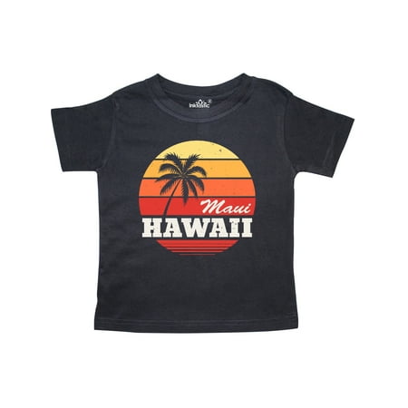 

Inktastic Maui Hawaii Retro Sunset Gift Toddler Boy or Toddler Girl T-Shirt