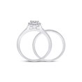 thumbnail image 3 of 10kt White Gold Round Diamond Bridal Wedding Ring Band Set 1/2 Cttw, 3 of 4
