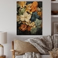 thumbnail image 2 of Designart "Palette Muted Leaves Autumn wall decor V" Floral & Botanical Print on Natural Pine Wood, 2 of 5