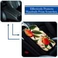 thumbnail image 5 of Peach Soft Comfortable Furry Printed Car Armrest Pad Mat Cover Accessory, 5 of 6